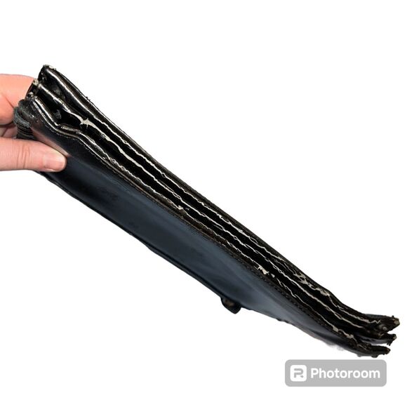 Vintage Mark Chantal MC Unisex Satchel Handbag Four Leaf Clover Design Black - Picture 15 of 16